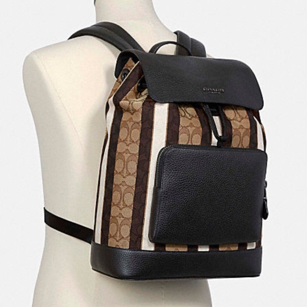 Coach Turner Backpack In Signature Jacquard